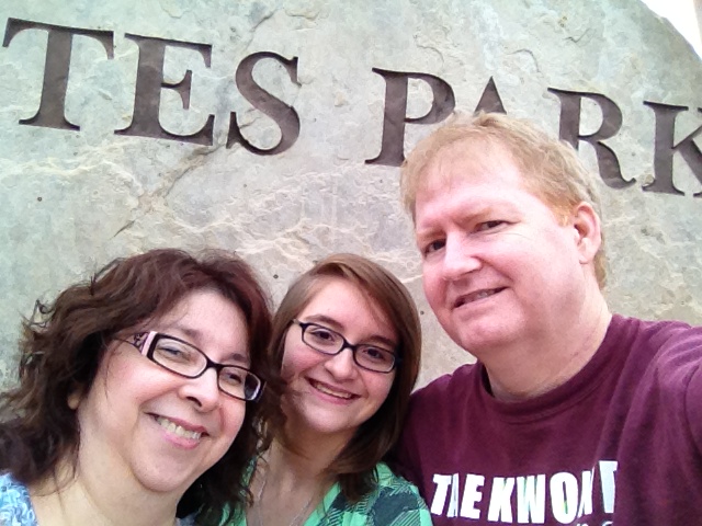 Our arrival in Estes Park, CO.